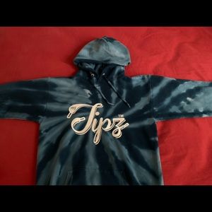 Blue tie dye Mytipz hoodie